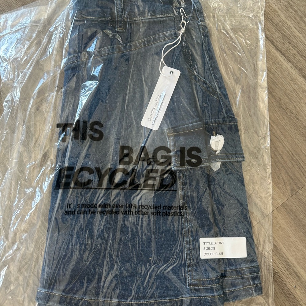 Denim Midi Skirt - XS - NWT - Picture 4 of 4